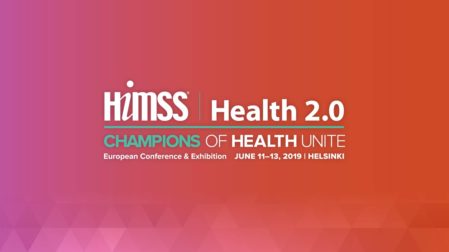 HIMSS Europe 2019. See you there?