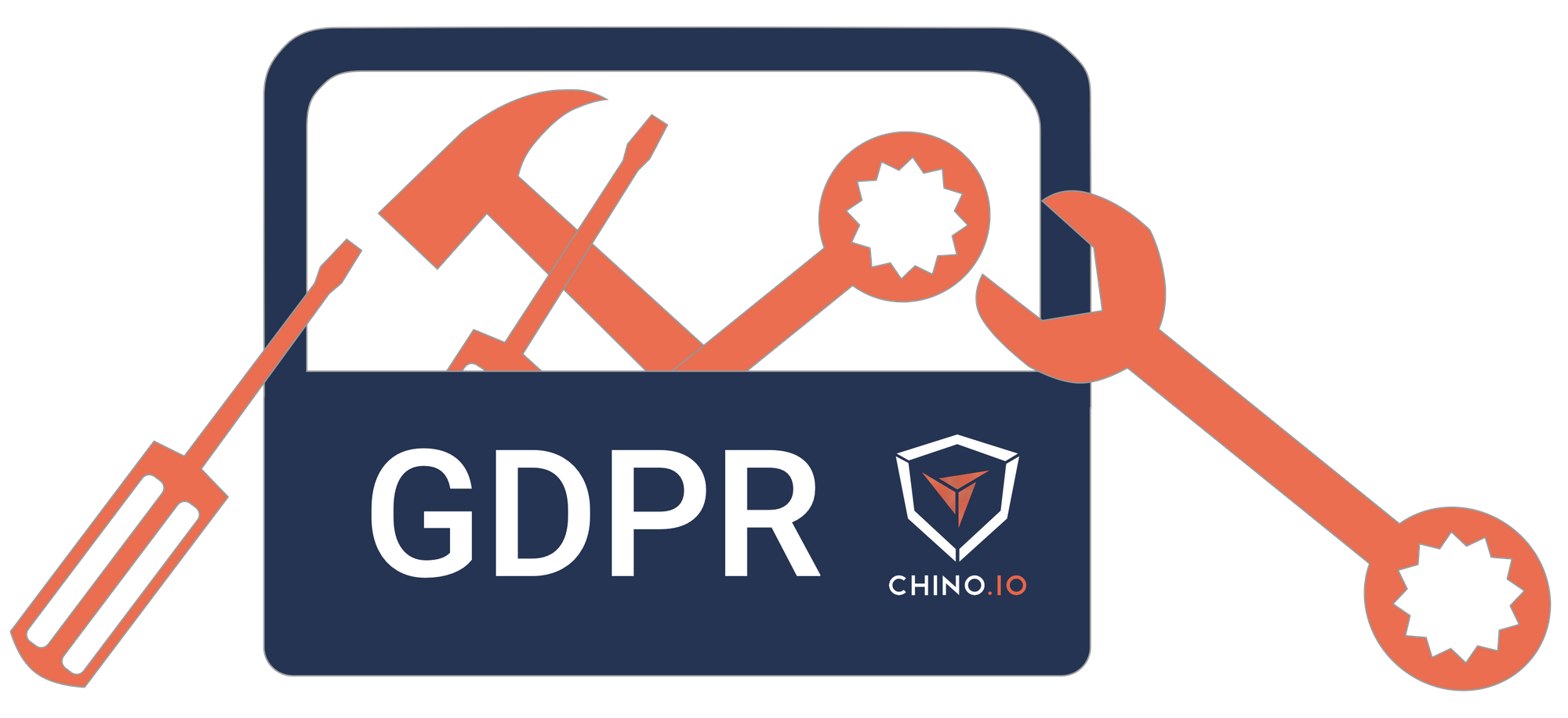 Toolbox in orange and blue that fixes GDPR compliance