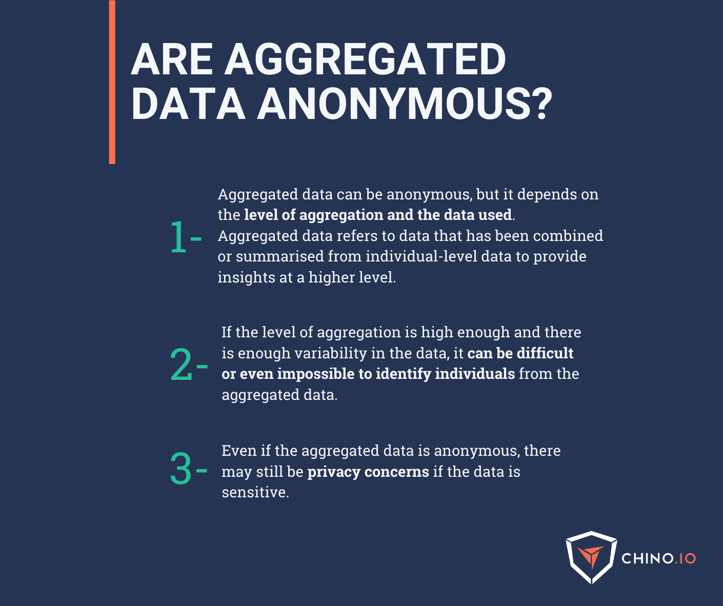 Image on blue background that says "Are aggregated data anonymous?"