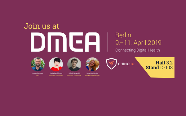 Join Chino.io at DMEA 2019