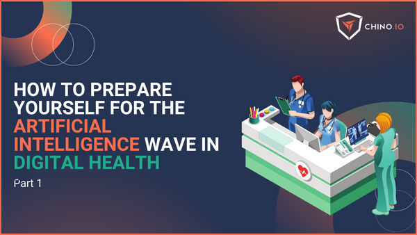Blog banner that says "hot to prepare yourself for the AI wave in digital health".
